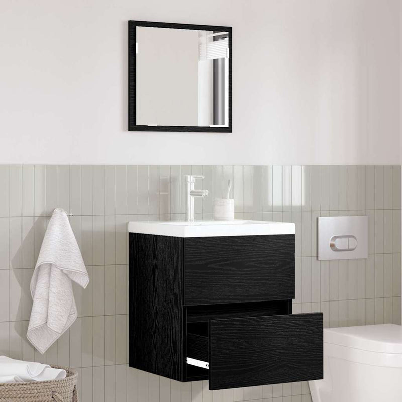 vidaXL Fürdőszoba Szekrény Fekete tölgy 41 x 38.5 x 45 cm Faanyag