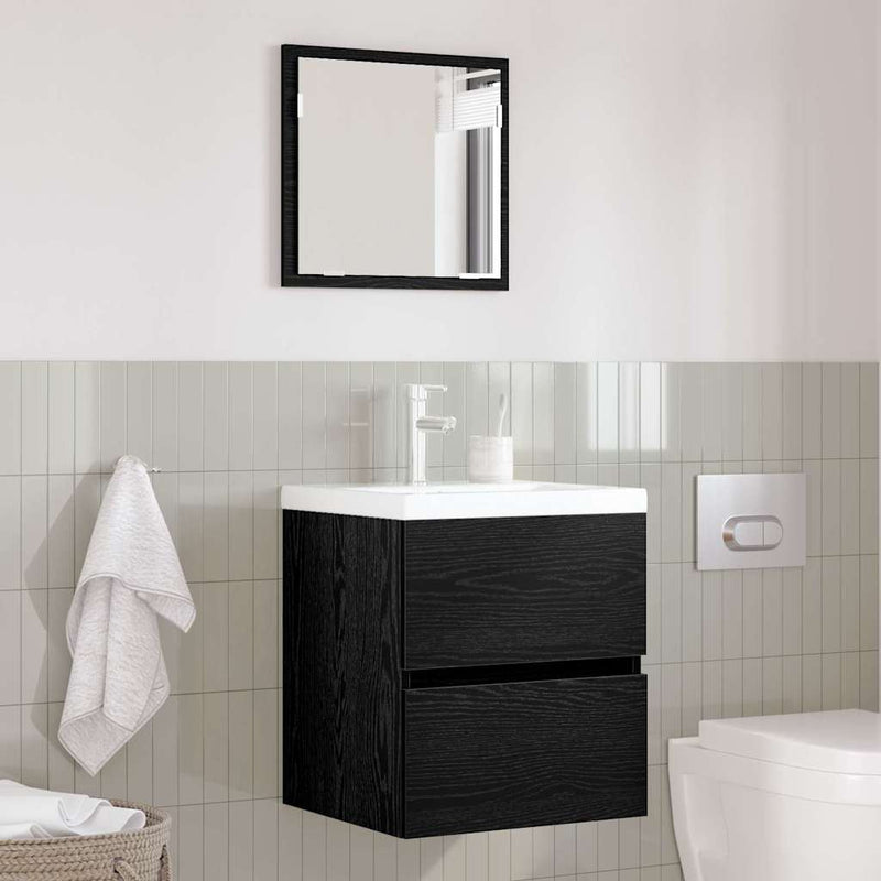 vidaXL Fürdőszoba Szekrény Fekete tölgy 41 x 38.5 x 45 cm Faanyag