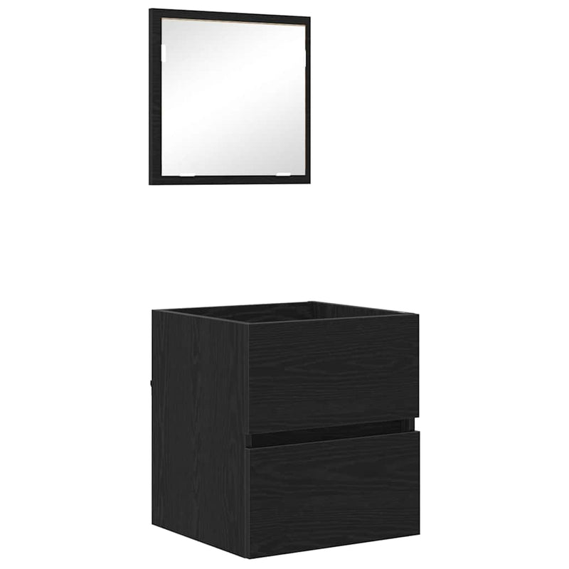 vidaXL Fürdőszoba Szekrény Fekete tölgy 41 x 38.5 x 45 cm Faanyag