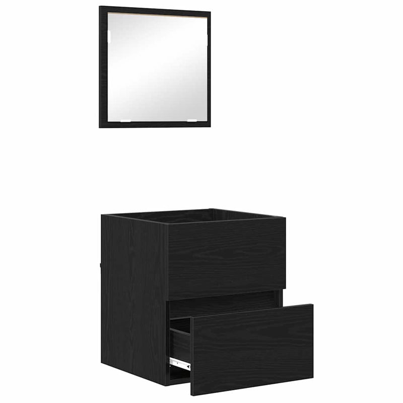 vidaXL Fürdőszoba Szekrény Fekete tölgy 41 x 38.5 x 45 cm Faanyag