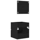 vidaXL Fürdőszoba Székény Fekete tölgy 41 x 38,5 x 45 cm Faanyag