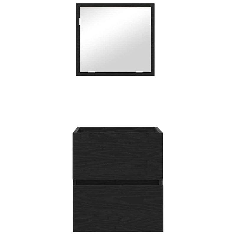 vidaXL Fürdőszoba Szekrény Fekete tölgy 41 x 38.5 x 45 cm Faanyag
