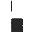 vidaXL Fürdőszoba Székény Fekete tölgy 41 x 38,5 x 45 cm Faanyag