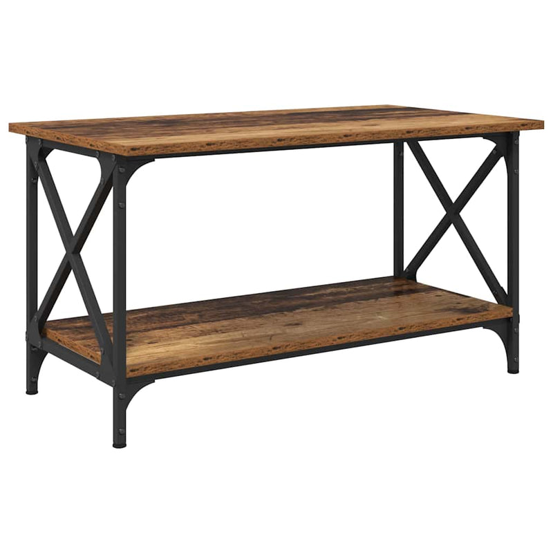 vidaXL Dohányzóasztal Régi fa 80 x 45 x 45.5 cm Faanyag