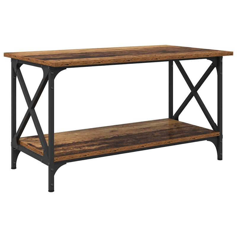 vidaXL Dohányzóasztal Régi fa 80 x 45 x 45.5 cm Faanyag