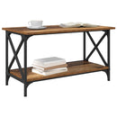 vidaXL Dohányzóasztal Régi fa 80 x 45 x 45.5 cm Faanyag