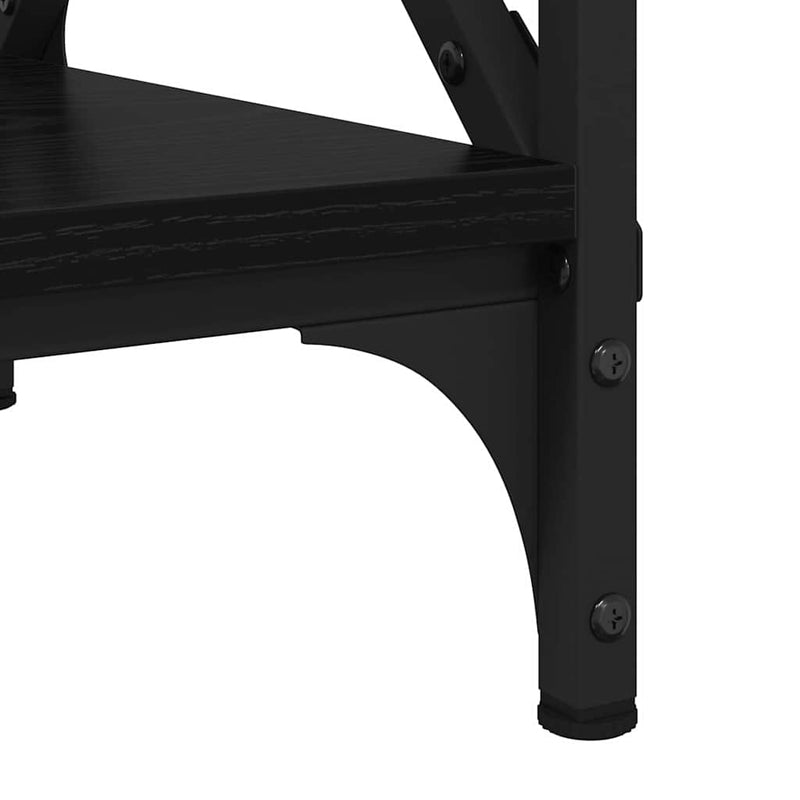 vidaXL Dohányzóasztal Musta tammi 80 x 45 x 45.5 cm Faanyag