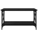 vidaXL Dohányzóasztal Musta tammi 80 x 45 x 45.5 cm Faanyag