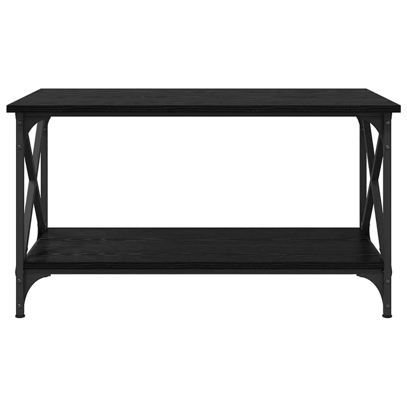 vidaXL Dohányzóasztal Musta tammi 80 x 45 x 45.5 cm Faanyag
