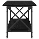 vidaXL Dohányzóasztal Musta tammi 80 x 45 x 45.5 cm Faanyag