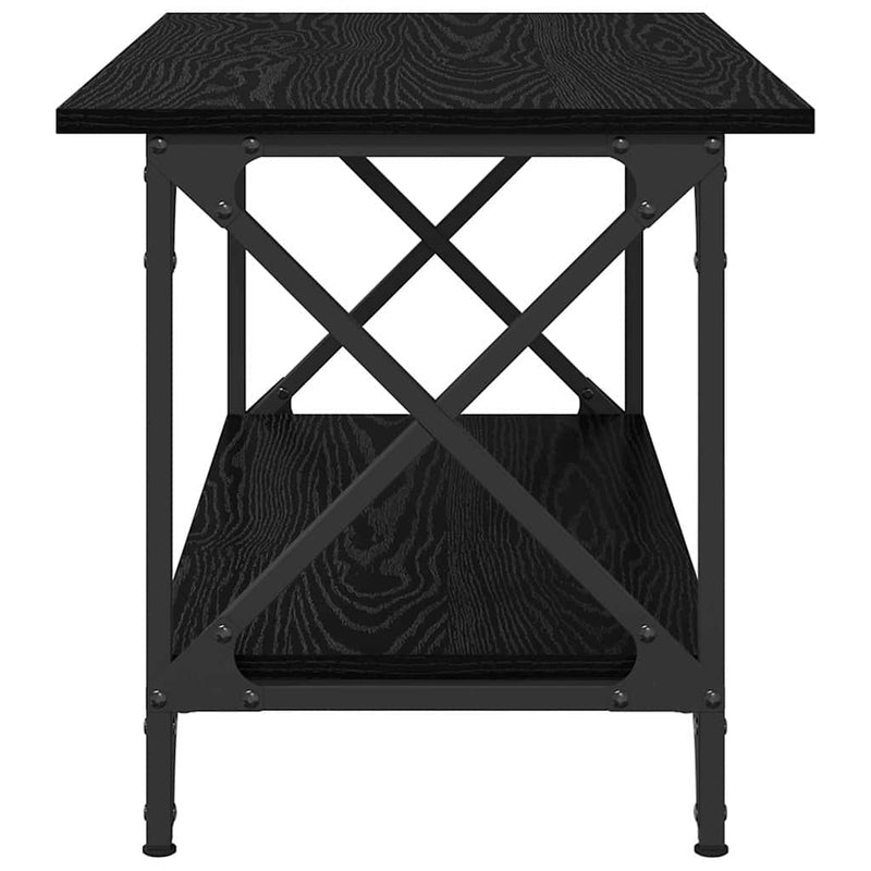 vidaXL Dohányzóasztal Musta tammi 80 x 45 x 45.5 cm Faanyag