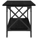 vidaXL Dohányzóasztal Musta tammi 80 x 45 x 45.5 cm Faanyag