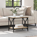 vidaXL Oldal asztal Artisan tölgy 55 x 38 x 45 cm Faanyag