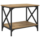 vidaXL Oldal asztal Artisan tölgy 55 x 38 x 45 cm Faanyag