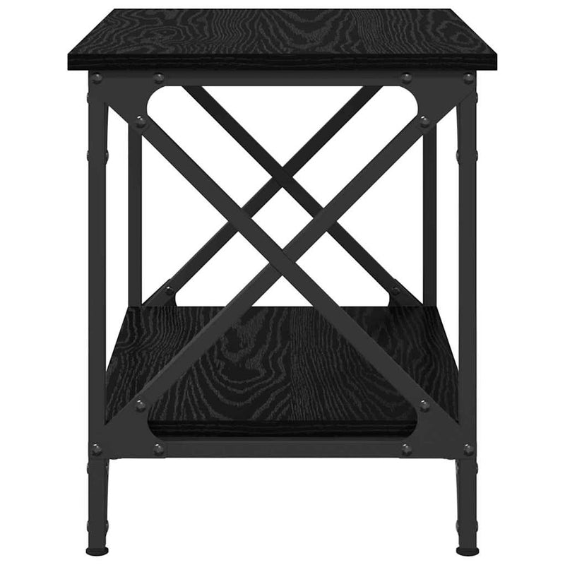 vidaXL Oldal asztal Musta tammi 55 x 38 x 45 cm Faanyag