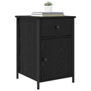 vidaXL Éjjeliszekrény fiókkal Fekete tölgy 40 x 42 x 60 cm Faanyag
