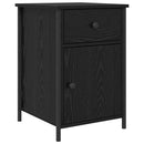 vidaXL Éjjeliszekrény 2 pcs Fekete tölgy 40 x 42 x 60 cm Faanyag