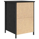 vidaXL Éjjeliszekrény 2 pcs Fekete tölgy 40 x 42 x 60 cm Faanyag