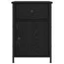 vidaXL Éjjeliszekrény 2 pcs Fekete tölgy 40 x 42 x 60 cm Faanyag
