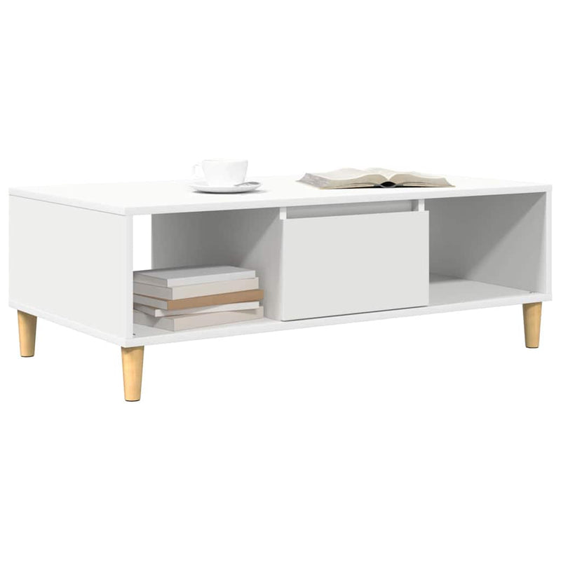 vidaXL Dohányzóasztal Fehér 102 x 55 x 35 cm