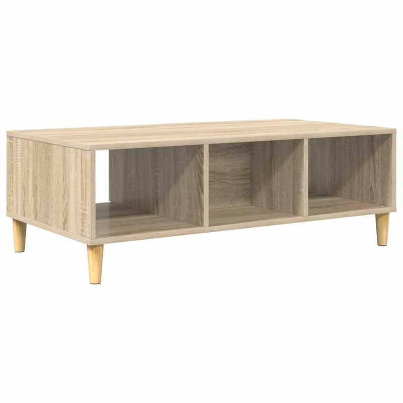 vidaXL Dohányzóasztal sonoma tölgy 103,5 x 60 x 35 cm Faanyag