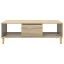 vidaXL Dohányzóasztal Sonoma tölgy 102 x 55 x 35 cm Faanyag