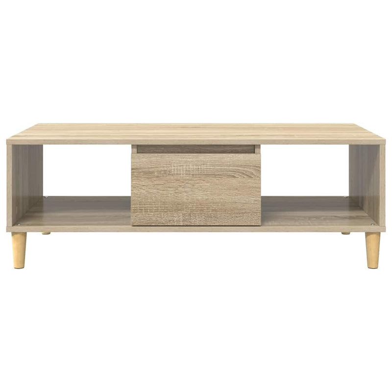 vidaXL Dohányzóasztal sonoma tölgy 103,5 x 60 x 35 cm Faanyag