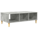 vidaXL Dohányzóasztal Beton Szürke 102 x 55 x 35 cm Faanyag