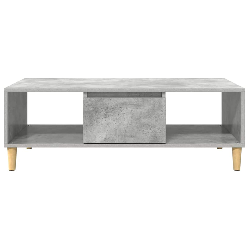 vidaXL Dohányzóasztal Beton szürke 103,5 x 60 x 35 cm Faanyag