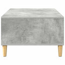 vidaXL Dohányzóasztal Beton Szürke 102 x 55 x 35 cm Faanyag