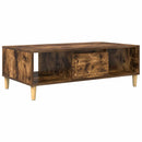 vidaXL Dohányzóasztal Füstölt tölgy 102 x 55 x 35 cm Faanyag