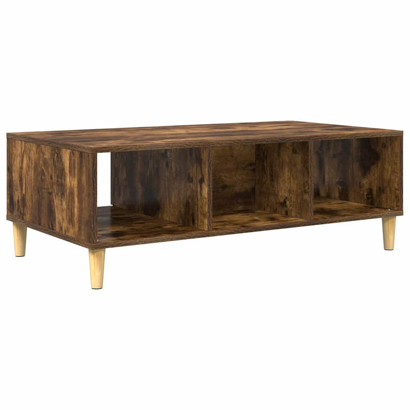 vidaXL Dohányzóasztal Füstölt tölgy 103,5 x 60 x 35 cm Faanyag
