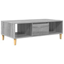vidaXL Dohányzóasztal Szürke Sonoma 102 x 55 x 35 cm Faanyag