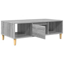 vidaXL Dohányzóasztal Szürke Sonoma 102 x 55 x 35 cm Faanyag