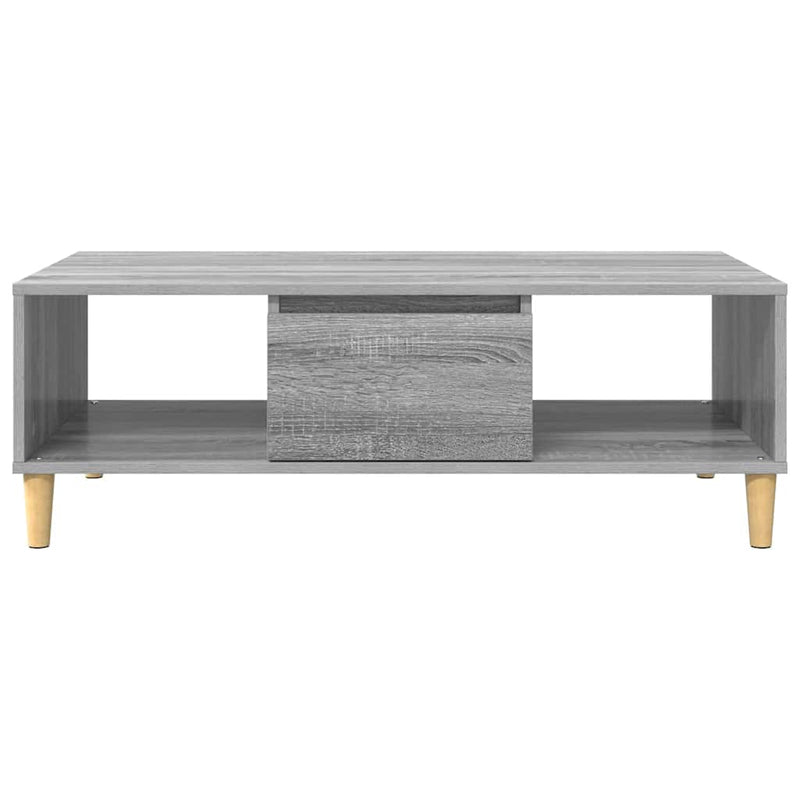 vidaXL Dohányzóasztal Szürke sonoma 103,5 x 60 x 35 cm Faanyag