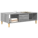 vidaXL Dohányzóasztal Szürke Sonoma 102 x 55 x 35 cm Faanyag