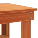 vidaXL Munkapad polcokkal tárolóval 110,5 x 50 x 80 cm Tömör Fenyőfa