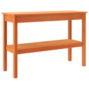 vidaXL Konzolasztal Viaszbarna 110 x 40 x 75 cm Tömör fenyő