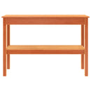vidaXL Konzolasztal Viaszbarna 110 x 40 x 75 cm Tömör fenyő