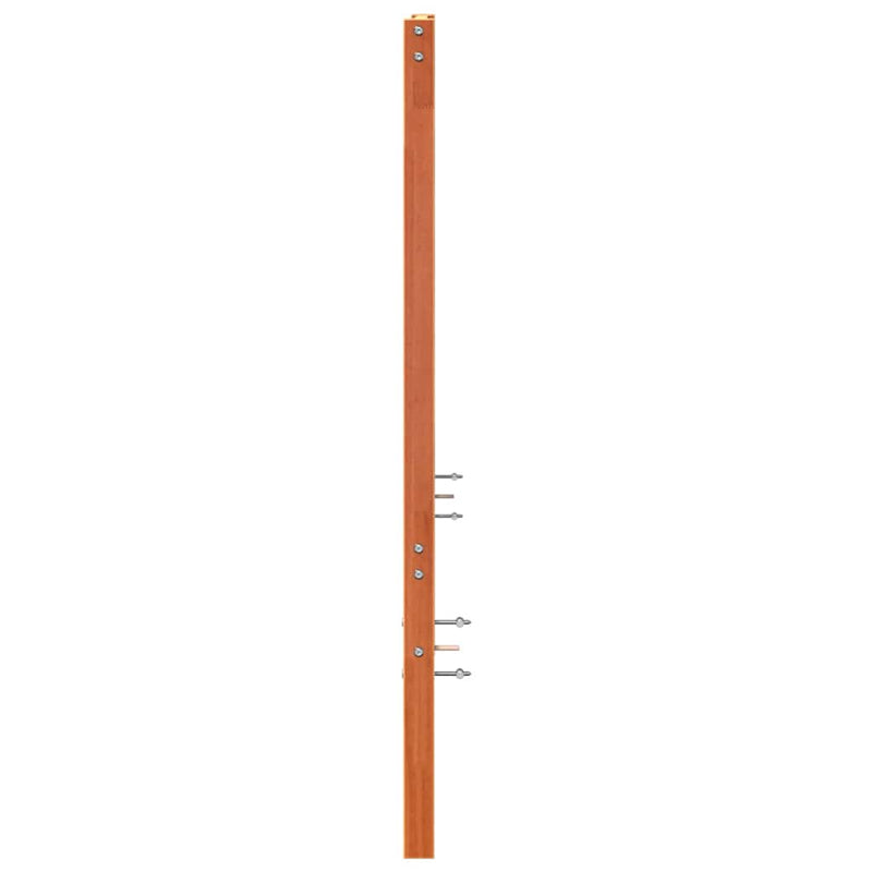 vidaXL Ágyszerkezet Fejtámla fejtámlával Viaszbarna 105.5 x 4 x 104 cm