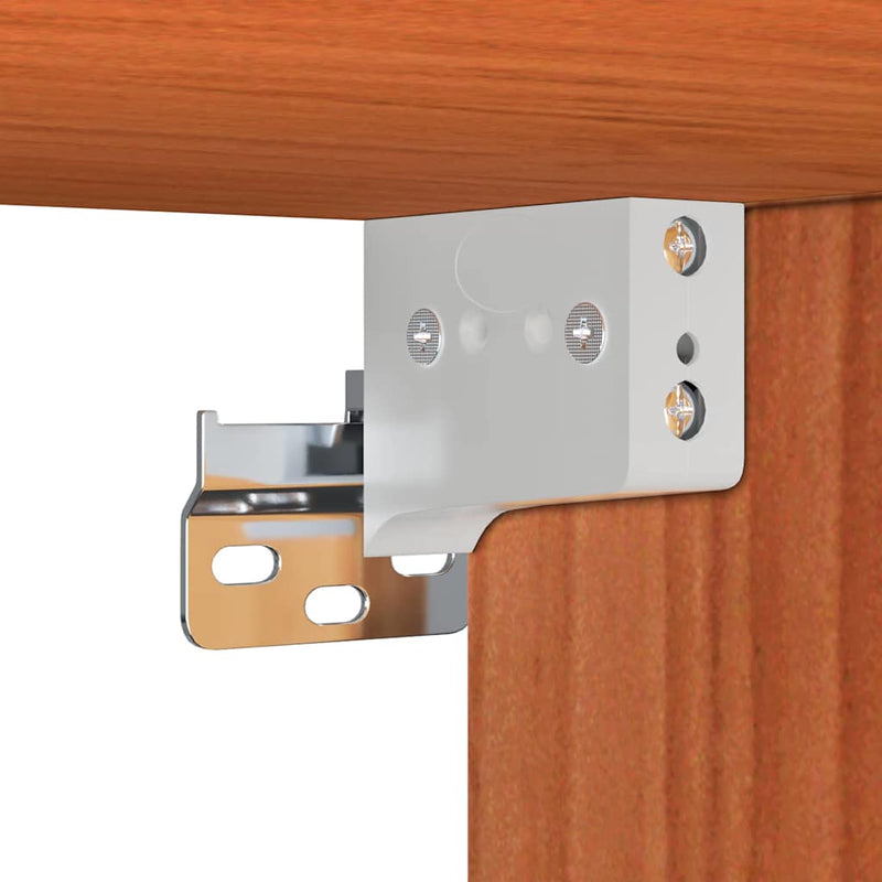 vidaXL Fali Szekrény Egyéb Viaszbarna 100 x 30 x 35 cm Tömör fenyőfa