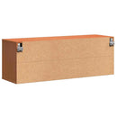 vidaXL Fali Szekrény Faggyú barna 100 x 30 x 35 cm Tömör fenyőfa