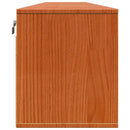 vidaXL Fali Szekrények 2 pcs Viaszbarna 100 x 30 x 35 cm Tömör fenyőfa
