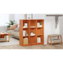 vidaXL Könyvespolc Faggyú barna 104 x 33 x 110 cm Tömör fenyőfa
