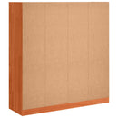 vidaXL Könyvespolc Faggyú barna 104 x 33 x 110 cm Tömör fenyőfa