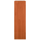 vidaXL Könyvespolc Faggyú barna 104 x 33 x 110 cm Tömör fenyőfa