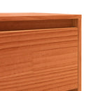 vidaXL Széf fiókkal Barna Tölgy 111 x 34 x 75 cm Tömör fenyőfa