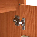 vidaXL Széf Barna 111 x 34 x 60 cm Tömör fenyőfa