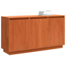 vidaXL Széf Barna 111 x 34 x 60 cm Tömör fenyőfa