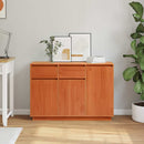 vidaXL Széf fiókkal Viaszbarna 110 x 34 x 75 cm Tömör fenyőfa